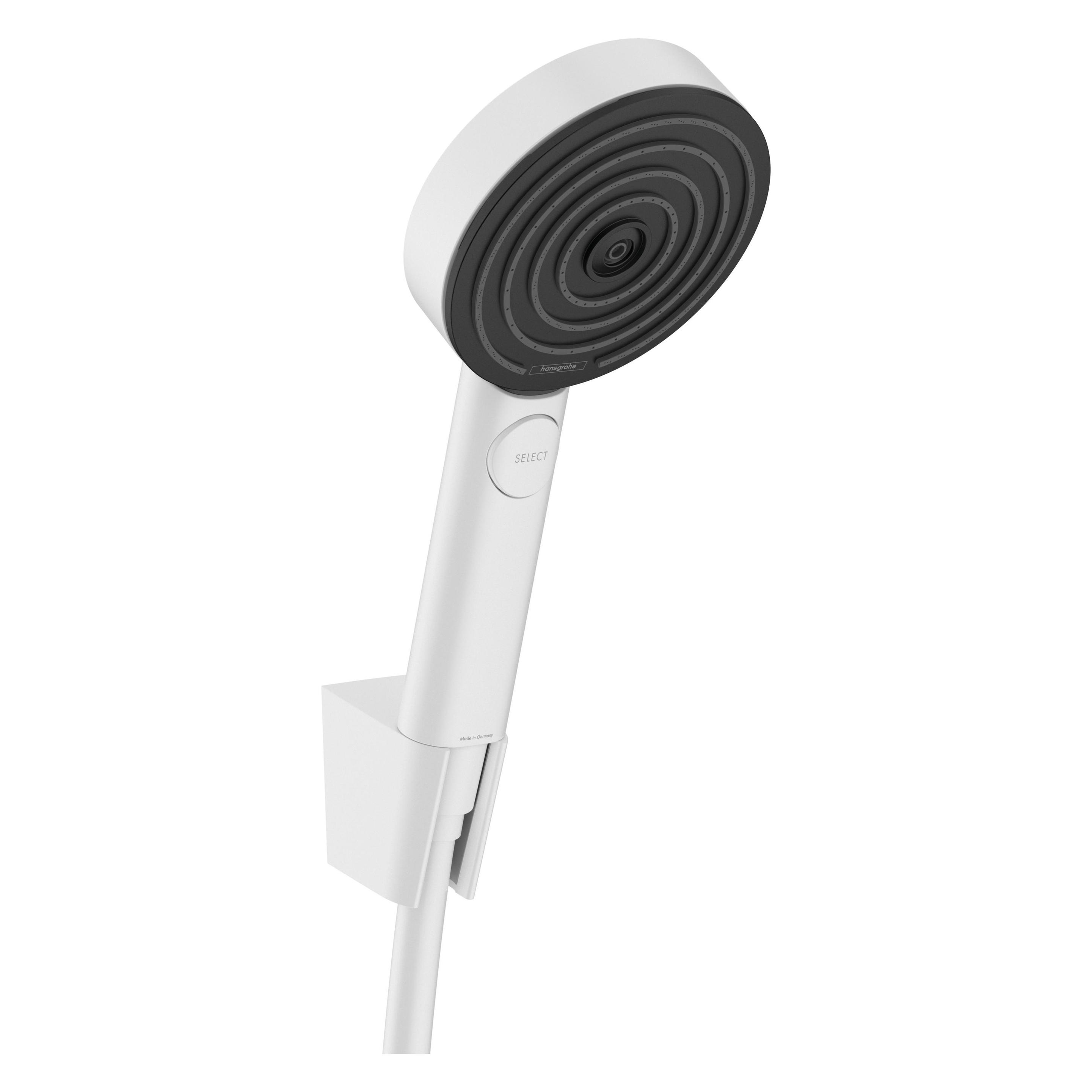 Hansgrohe, Douchekop, Doucheset Pulsify Select 105 3jet, Mat Wit (3 Typen Balken, 11.40 l/min)