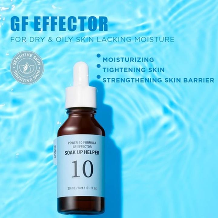Actual product image Skin Gin Power 10 Formula GF Effector Ampoule Serum 30ml Hydrating Face Serum with Ginkgo Leaf Water and (30 ml)