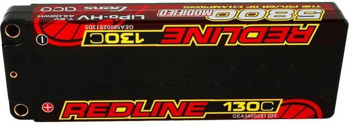 Produktbild Gens Ace RC-Akku LiHV 5800 mAh 7.6 V 130C 2S1P Redline Series (7.60 V, 5800 mAh)