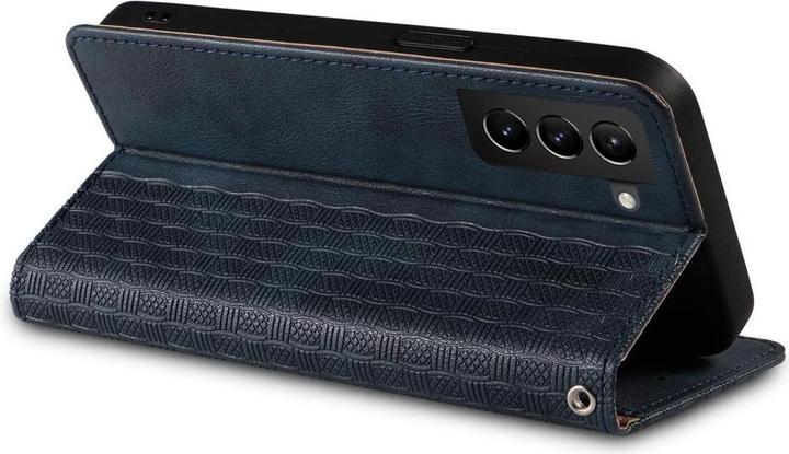 Image du produit Hurtel Étui à sangle magnétique pour Samsung Galaxy S22 Ultra Pouch Wallet + Mini Lanyard Pendentif bleu (Samsung Galaxy S22 Ultra)