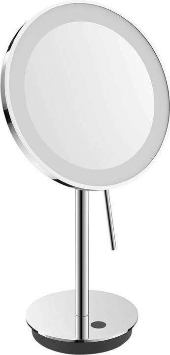 Zack ALONA vanity mirror with all-round LED ring polished stainless steel