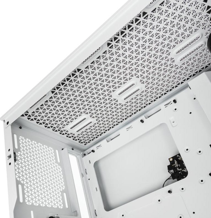 Actual product image Corsair iCUE 4000X RGB Mid-Tower White tempered glass case (ATX, mATX, Mini-ITX, E-ATX)