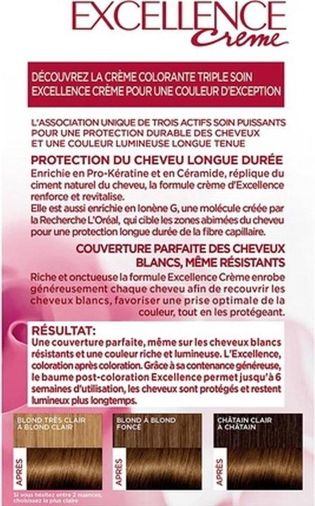 Produktbild L'Oréal Paris Exzellente Dreifach-Pflege-Farbe Kastanie Hellgoldbraun (Kastanie Hellgoldbraun)