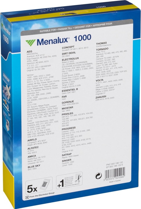 Valori nutrizionali e ingredienti Menalux 1000 (5 x)