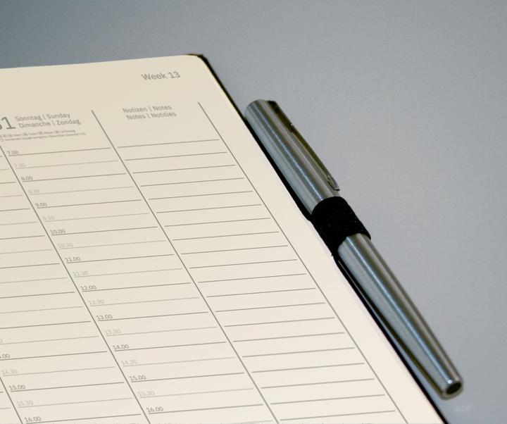 Produktbild Sigel Wochenkalender 2024 C2419 black, 2S/1W, HC, A5 (A5, Harter Einband, Deutsch)