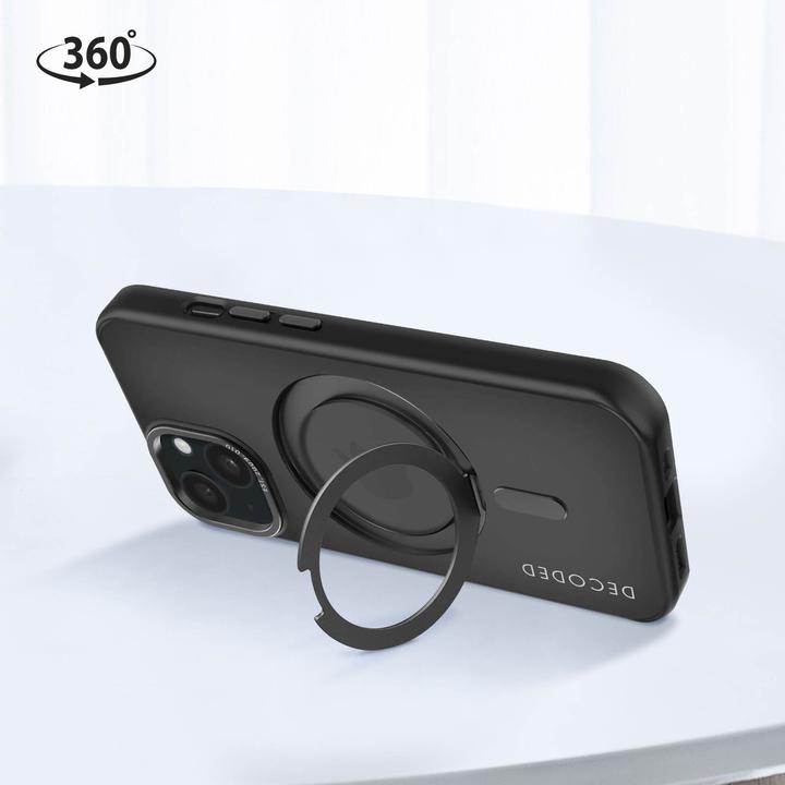 Produktbild Decoded Recycled Plastic Loop Stand Backcover iPhone 15 Plus Black (Apple iPhone 15 Plus)