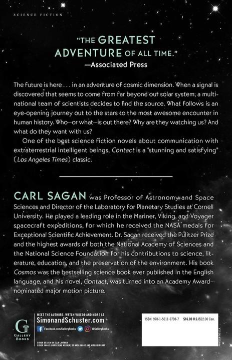 Produktbild Contact (Englisch, Carl Sagan, 2019)