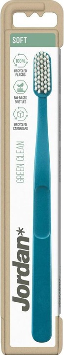 Actual product image Jordan* Green Clean Toothbrush Soft (Soft, 1 x)