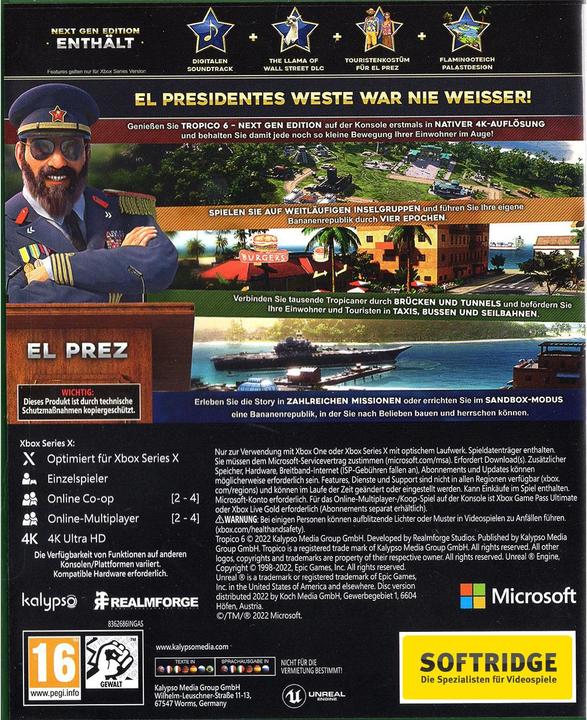 Image du produit Tropico 6 (XSRX) (Xbox Series X, DE)