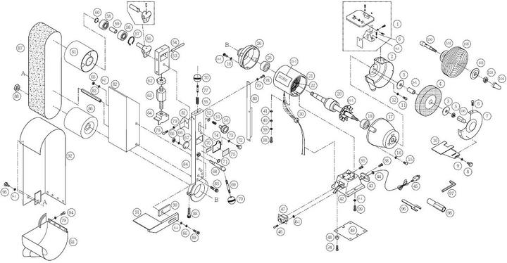 Actual product image Proton Bandschleifmaschine BS-100T (Belt sanders)