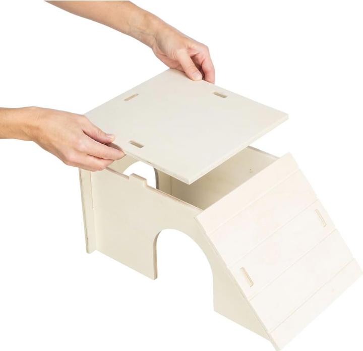 Produktbild Trixie Häuschen Bent Meerschweinchen/Zwergkaninchen, 40x18x23 cm