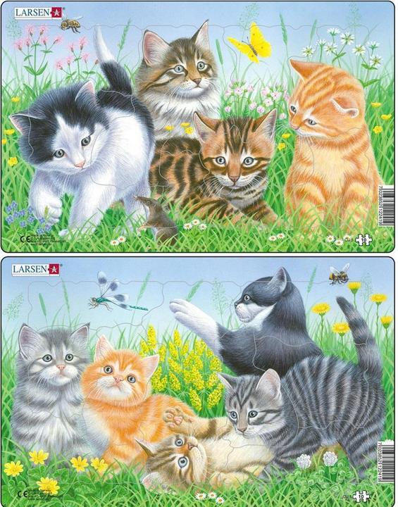 Produktbild Larsen Puzzle - Kätzchen (2er-Set Midi) (4 Teile)