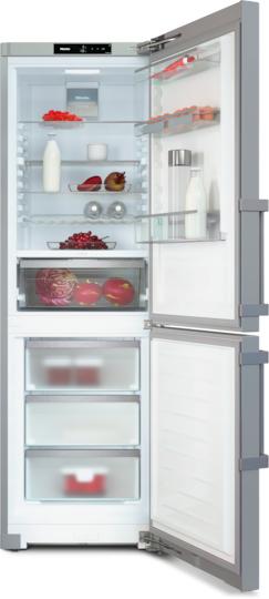 Actual product image Miele KFN4777 CD - Vrijstaande koel-diepvriescombinatie - Zilver (218 l)