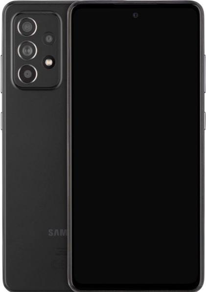 Actual product image Samsung Galaxy A52s EE Enterprise Edition EU (128 GB, Awesome Black, 6.50", Hybrid Dual SIM, 64 Mpx, 5G)