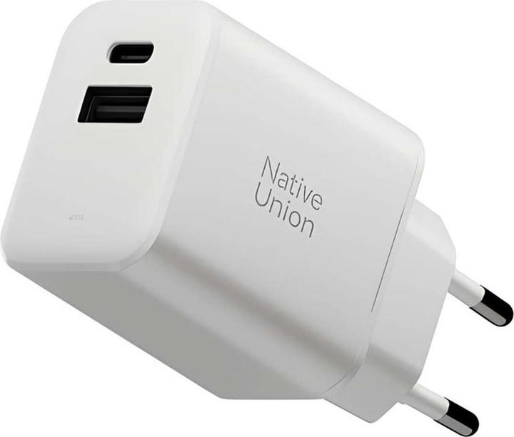 Native Union Fast GaN Changer Schnellladegerät weiss / 1x USB-C / 1x USB-A / 45W (45 W)