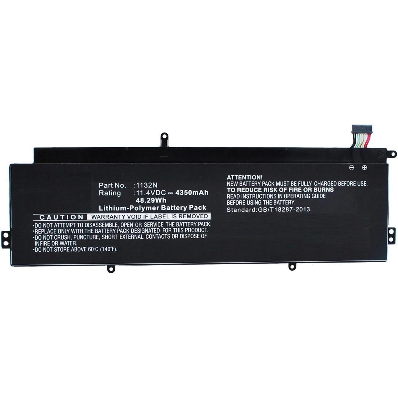 CoreParts Laptop Battery for Dell (1 Zellen, 4350 mAh), Notebook Akku, Schwarz