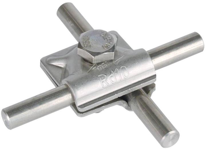 Dehn MV-Klemme Rd10mm NIRO mit 391059 Gewinde im Unterteil