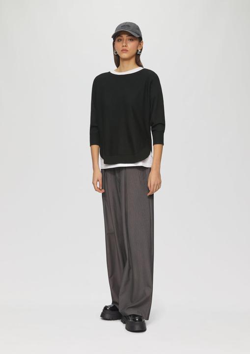 Produktbild S.Oliver Strickpullover Viskosemix-Pullover mit Fledermausärmeln (XS)