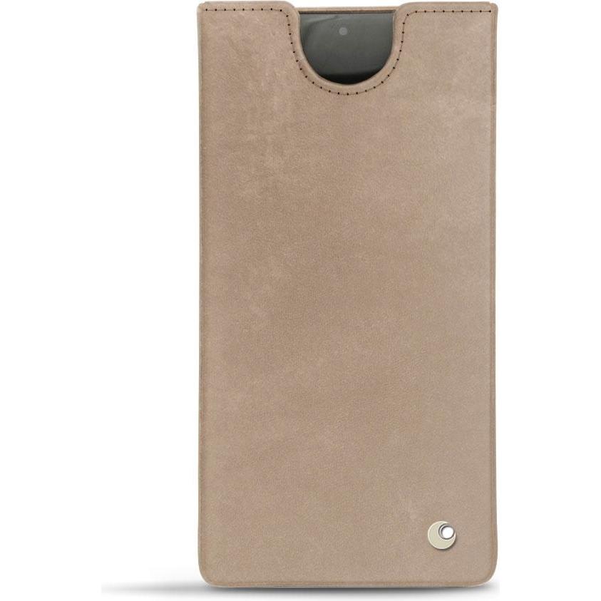 Noreve Lederschutzhülle (Samsung Galaxy Note 10+), Smartphone Hülle, Beige