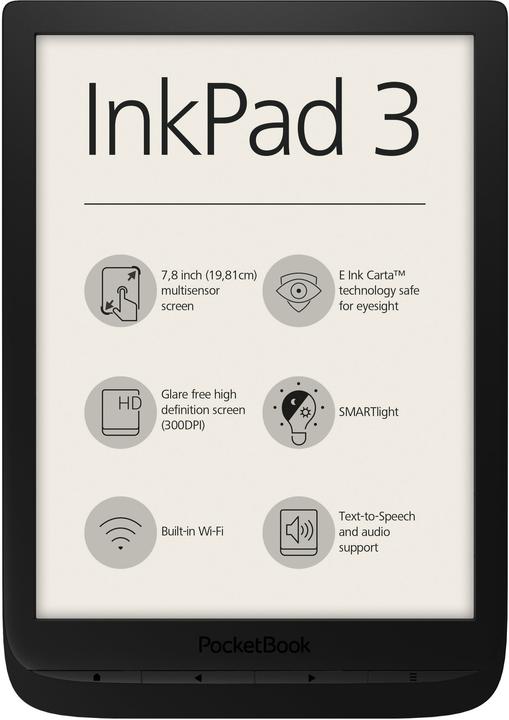 PocketBook InkPad 3 (7.80", 8 GB, Black)