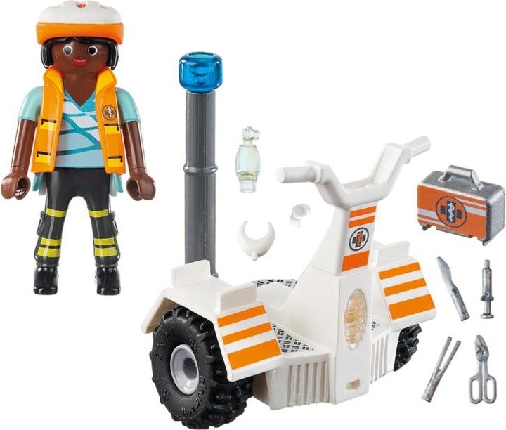 Actual product image Playmobil Rescue balance scooter (70052, Playmobil City Life)