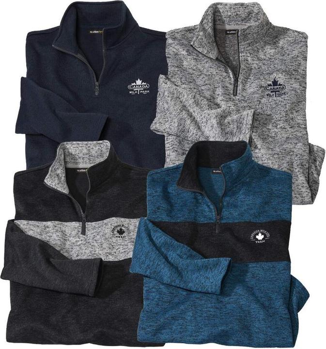 Produktbild Atlas For Men Pullover Reissverschluss (4erPack) (M)