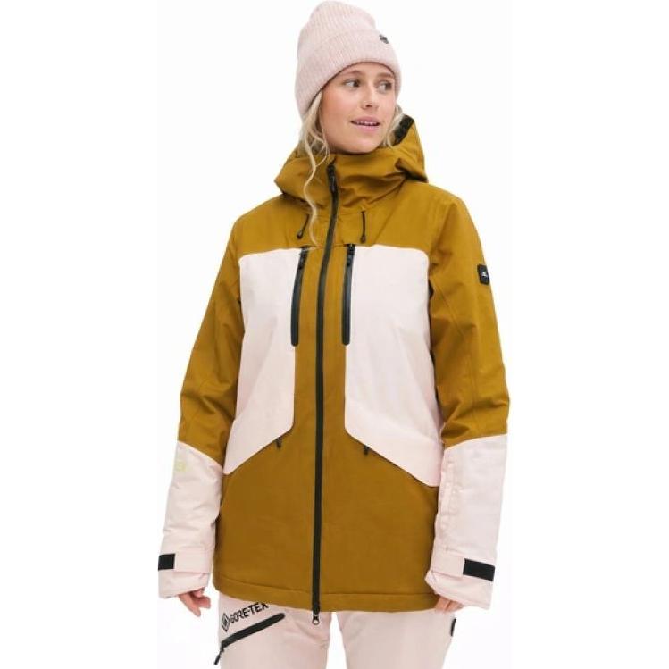 O'Neill, Donne, Giacca da sci, women's winter sports jacket snowboard ski GTX RECCO pink brown (XS), Marrone, Pink, XS
