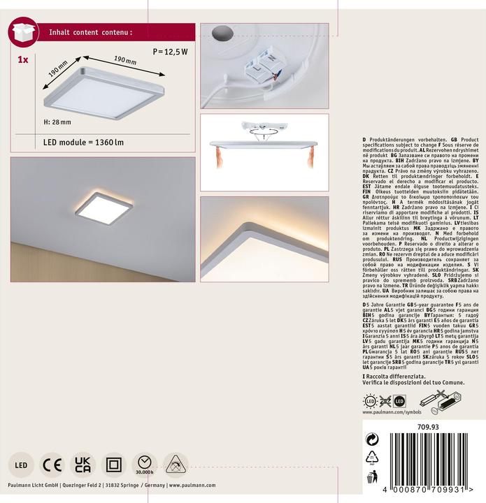 Produktbild Paulmann Atria Shine Backlight (1360 lm)