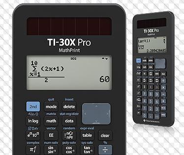 Produktbild TI 30X Pro, Tasche, Wissenschaftlicher Taschenrechner, 4 Zeilen, Batterie/Solar, S (Batterien, Solarzellen)