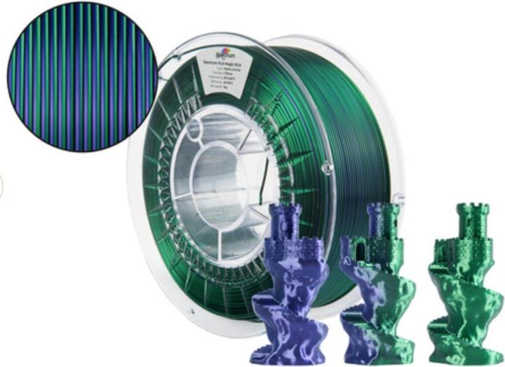 Immagine prodotto Filament · PLA Magic SILK · MYSTIC ORCHID · 1.75mm · 1kg (PLA, 1.75 mm, 1000 g, Multicolore)