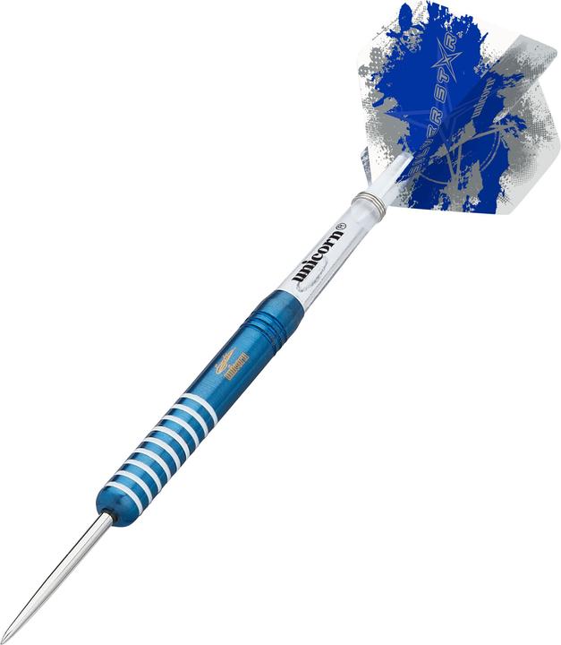Actual product image Unicorn Silver Star Blue Gary Anderson Steel Darts 1 set (25 g)