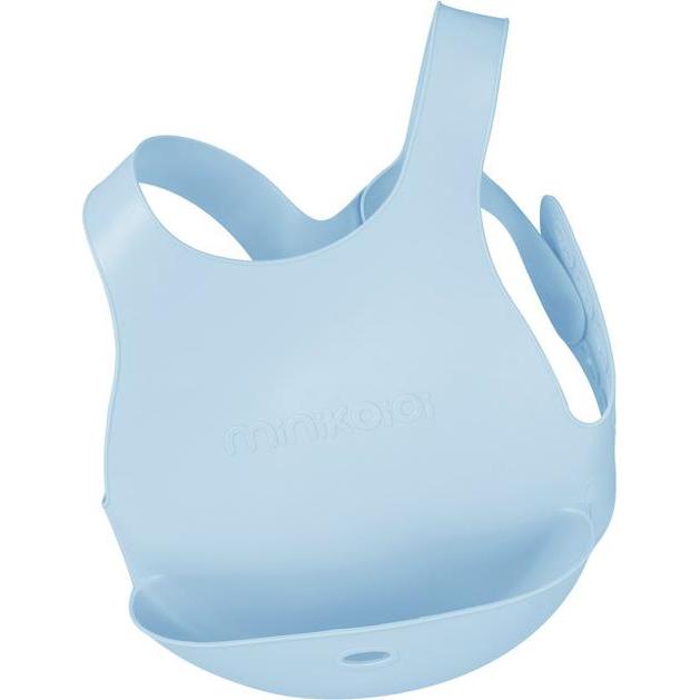 Minikoioi, Lätzchen, Silicone bib with pocket BLUE (6 Monate)