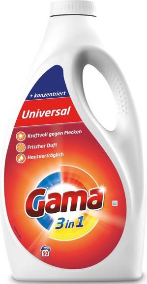 Image du produit GAMA Lessive liquide universelle 50WL 2,5l (2500 ml)