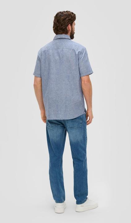 Immagine prodotto s.Oliver Hemd Regular: Kurzarmhemd aus Leinen-Baumwoll-Mix (S)