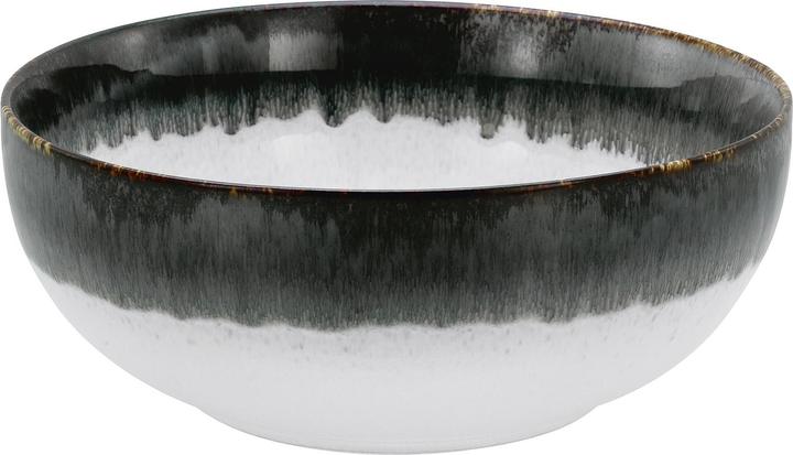 Blanc avec glaçure réactive colorée