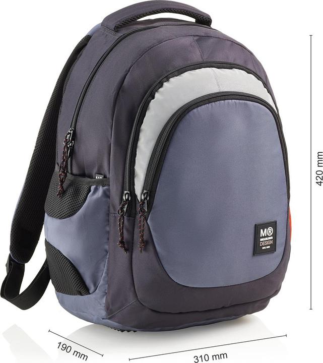 Actual product image Miquelrius Rucksack Triple Berlin Recy 30l 3 Fächern blau (30 l)