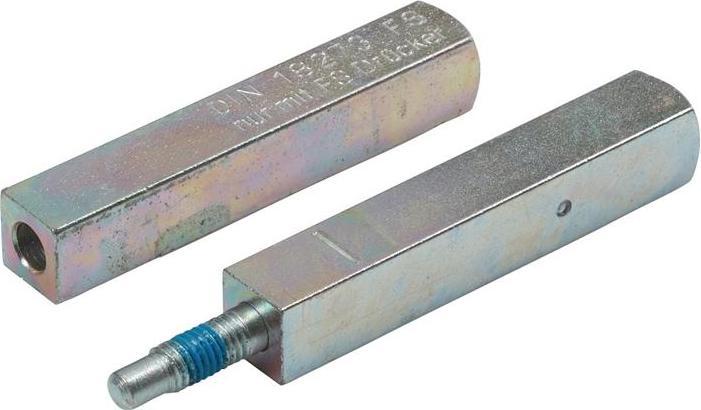 Ogro Panik-Stift 120 FS SECURE Vierkant 9 mm TS 58-64 mm geteilter Vollstift