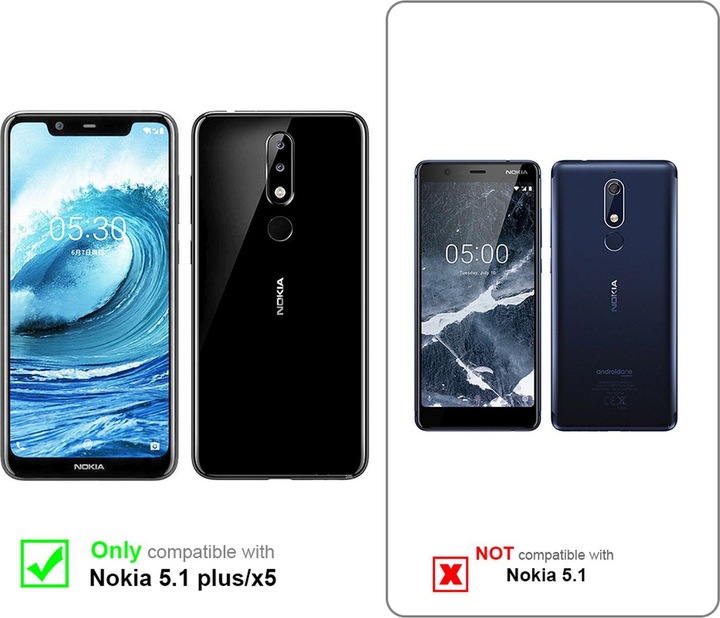 Actual product image Cadorabo TPU Candy Cover (LG X5, Nokia 5.1 Plus)