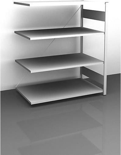 Actual product image Hofe Sideboard boltless shelf unit, light grey