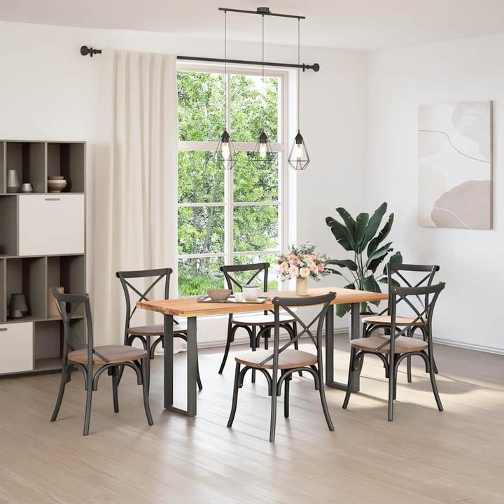 Immagine prodotto vidaXL Gambe per tavolino a U 2 pz. Gamba del tavolo in acciaio antracite 38x(72-73) cm