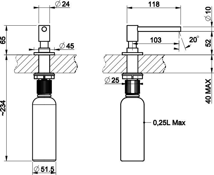 Produktbild Gessi Spülmitteldispenser 29658