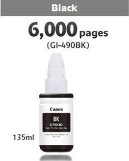 Produktbild Canon INK GI-490 BK (BK)
