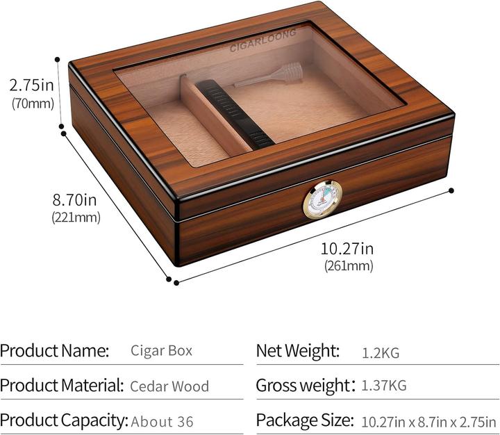 Actual product image Cigarloong Humidor (25)