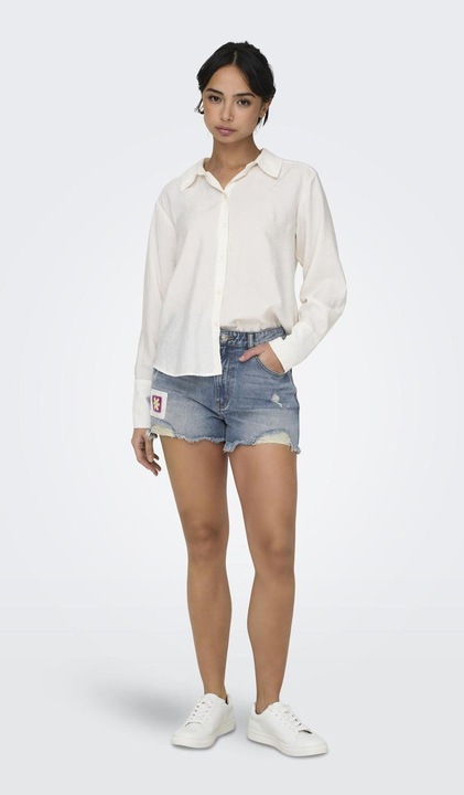 Produktbild Only ONLZUMA Hohe Taille Normal geschnitten Jeans-Shorts Jeans-Shorts (S)