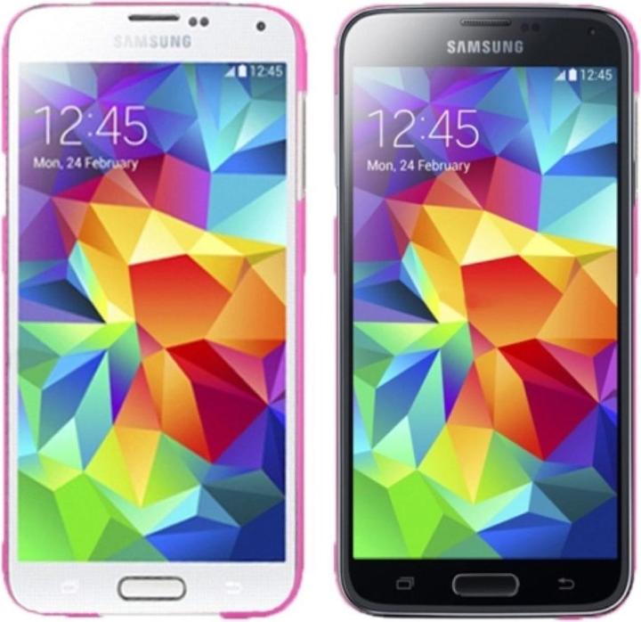 Actual product image König Design Protective Case Ultra Thin 0.3mm for Mobile Samsung Galaxy S5 mini / G800 Pink (Samsung Galaxy S5 Mini)