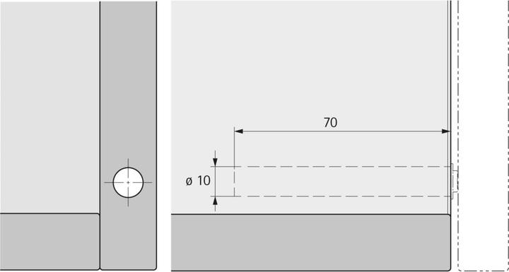 Actual product image Hettich Push-to-open Pin