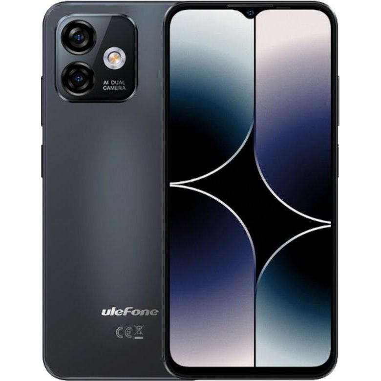 Ulefone NOTE 16 PRO 4/128GB METEORITE BLACK (128 GB, Meteorite Black, 6.52", Dual SIM, 50 Mpx, 4G), Smartphone, Schwarz