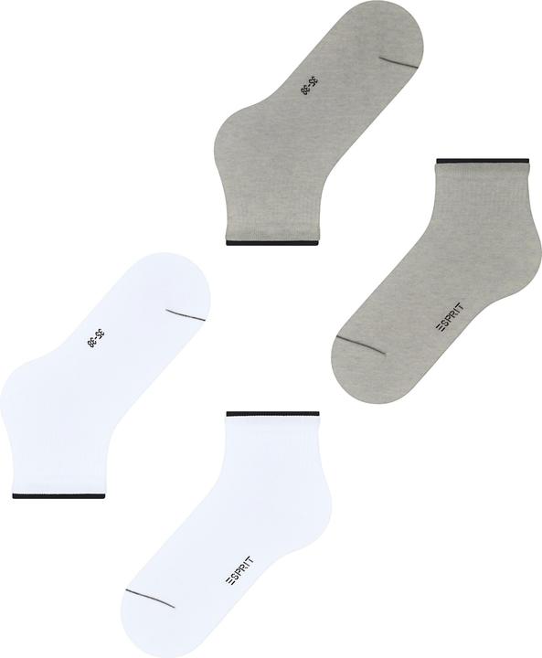 Produktbild Esprit Double High Cuff 2-Pack Baumwollsneakersocken (2er Pack, 35 - 38)
