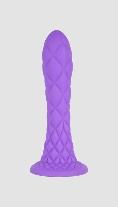 Actual product image Silexd Dreamy Dildo Fantasy Flüssigsilikon Thermoreaktiv Violett 18,5 Cm