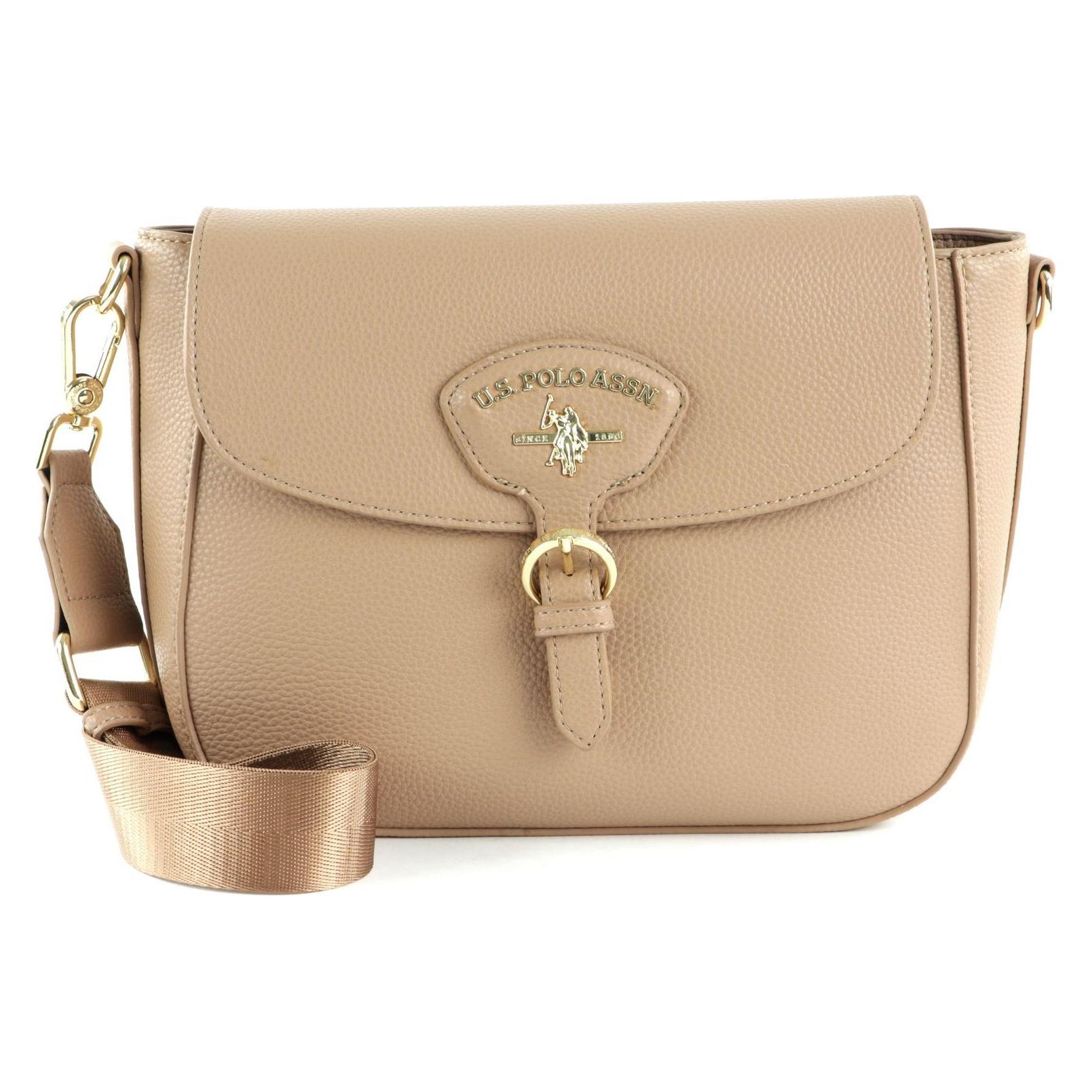 U.S. Polo, Damen, Handtasche, Stanford Flap Crossbody Bag, Beige